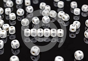 BaÃÅ¸arÃÂ± success written in wooden blocks